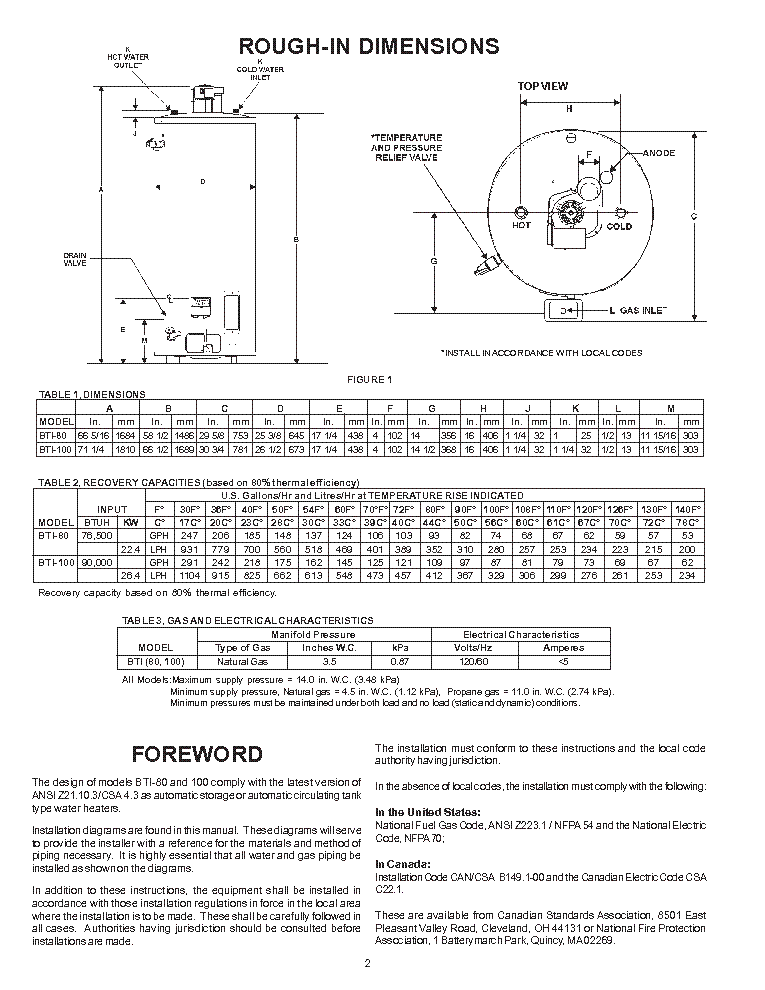 A O Smith Bti 80 Water Heater Service Manual Download Schematics Eeprom Repair Info For Electronics Experts