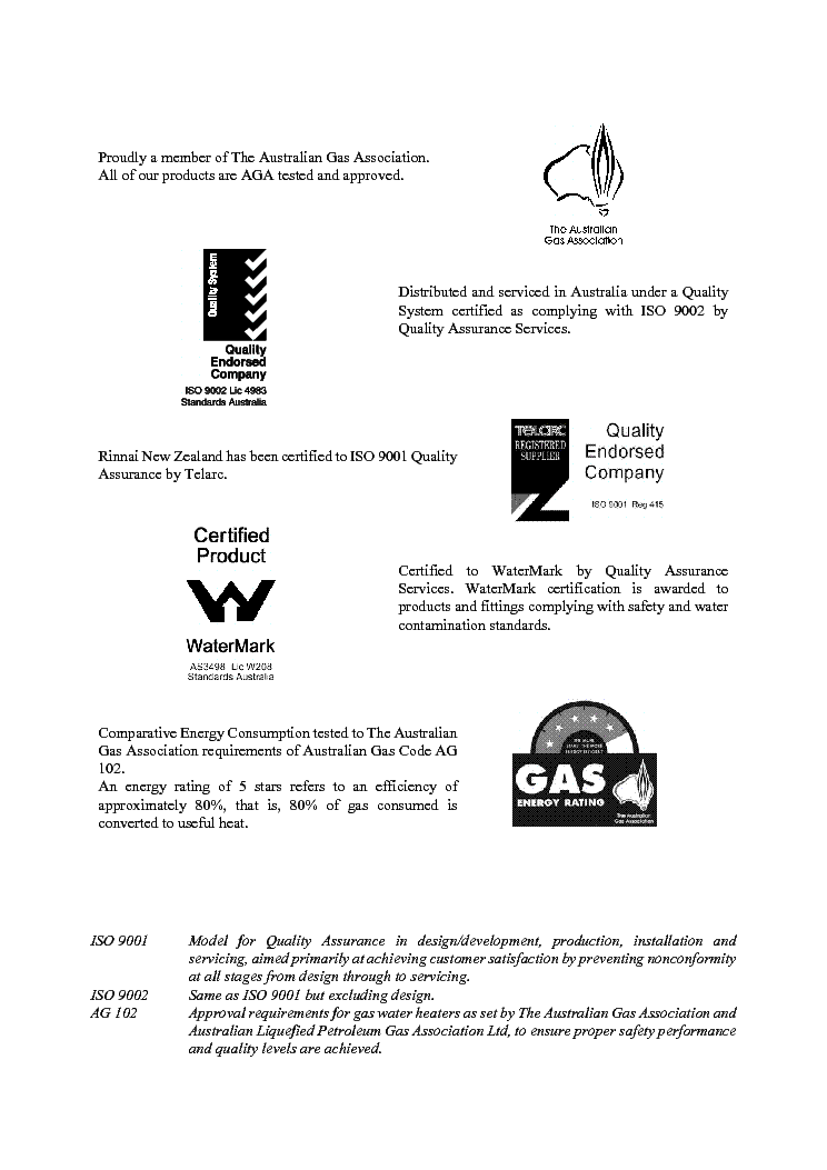 RINNAI INFINITY REU-V2626W HD200E REU-V2632WC service manual (2nd page)