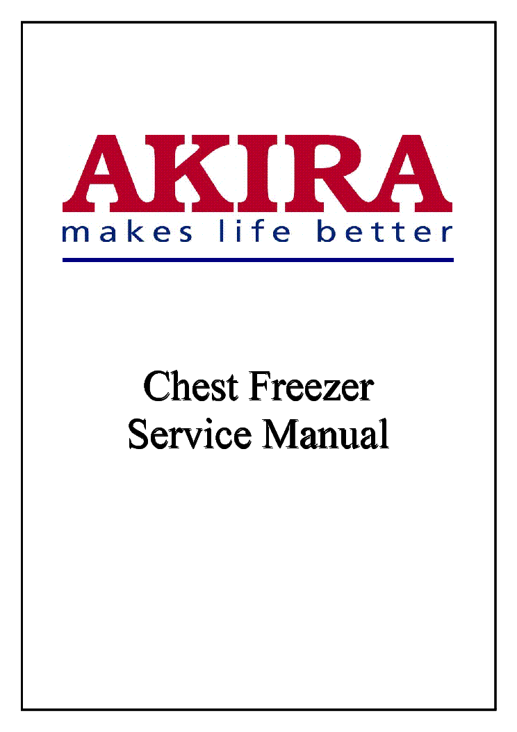 AKIRA CF-215K service manual