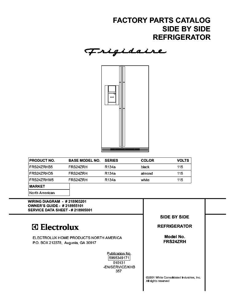 Manual For Frigidaire Refrigerator