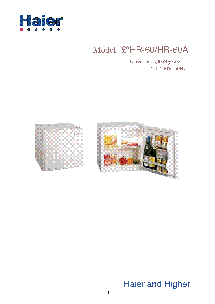 HAIER HR-60 HR-60A Service Manual download, schematics, eeprom, repair ...