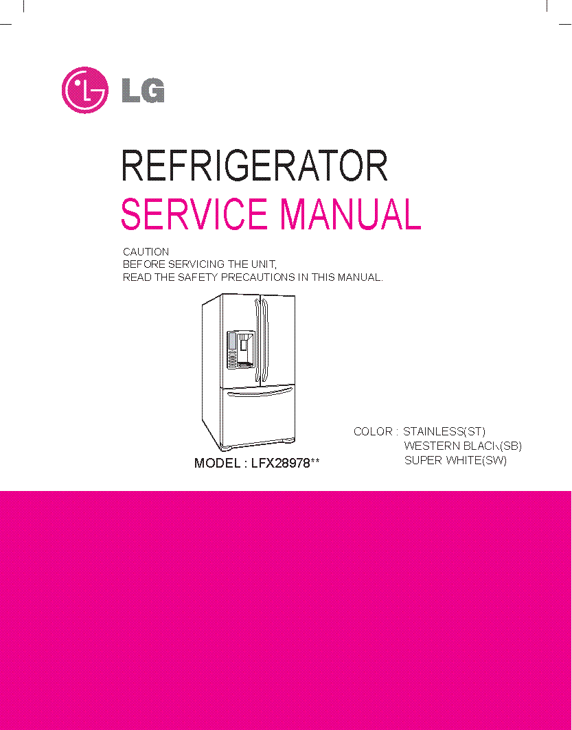 LG LFX28978ST Service Manual download, schematics, eeprom, repair info ...