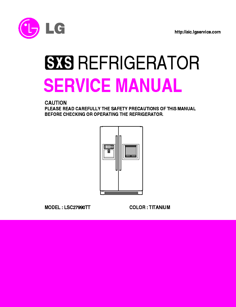 LG LSC27990TT Service Manual download, schematics, eeprom, repair info ...