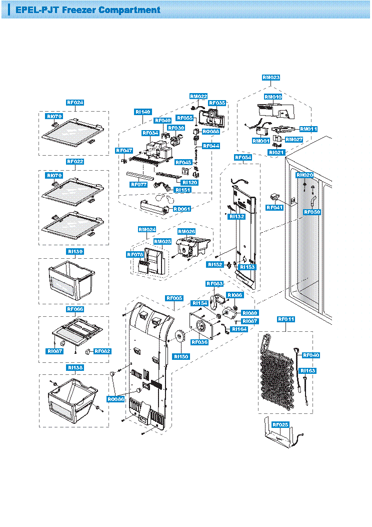 SAMSUNG RSE 8KPPR EXPLODED VIEW service manual (1st page)