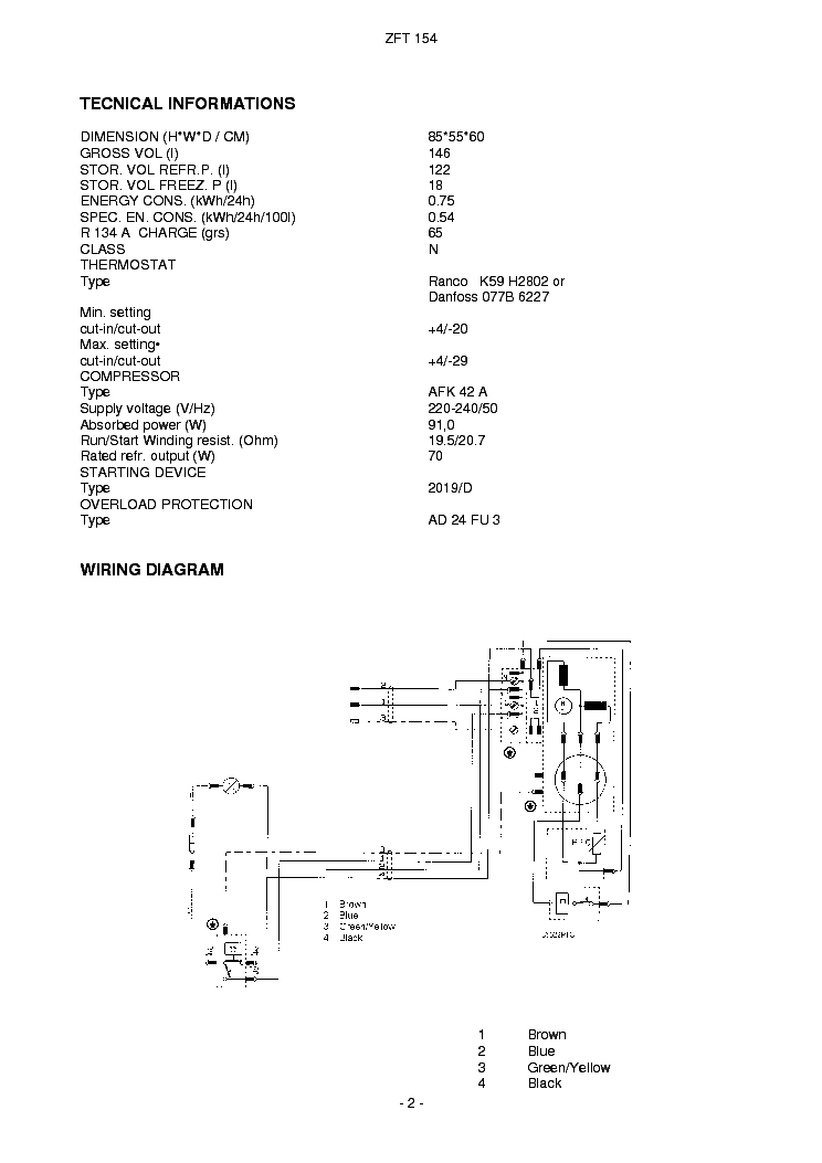 ZANUSSI ZFT 154 Service Manual download, schematics, eeprom, repair Sns-Brigh10