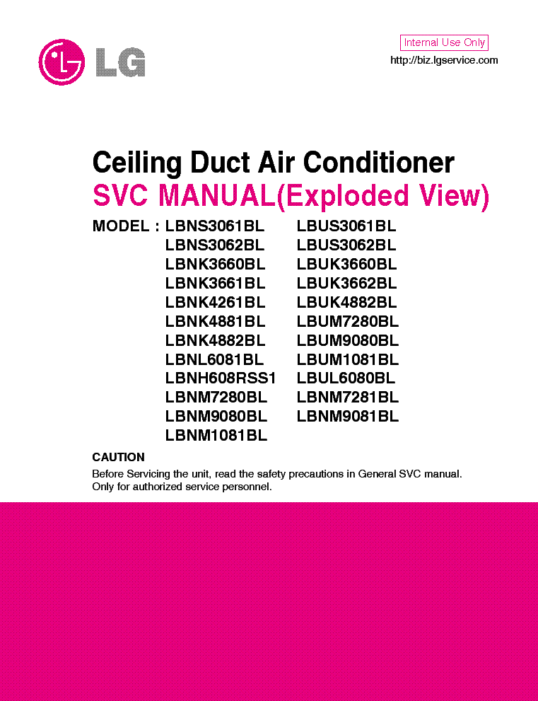 LG LBNS3061BL 3062 LBNK3660 3661 4261 4881 4882 LBNL6081 LBNH608RSS1 LBNM7280 9080 1081 LBUS3061 LBUL6080BL LBUK3660BL LBUM9080BL service manual