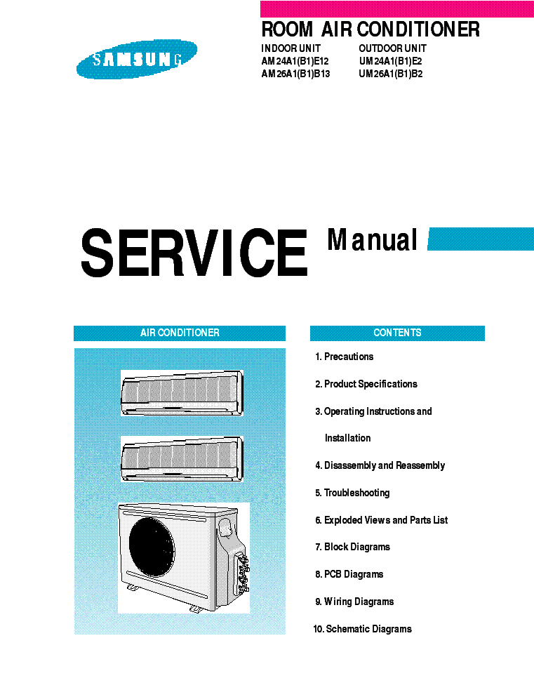 SAMSUNG AM24A1E12 AM26A1B13 UM24A1E2 UM26A1B2 service manual