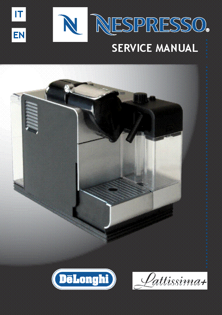 DELONGHI EN520.S NESPRESSO LATTISSIMA PLUS Service Manual download, schematics, eeprom, repair info for electronics