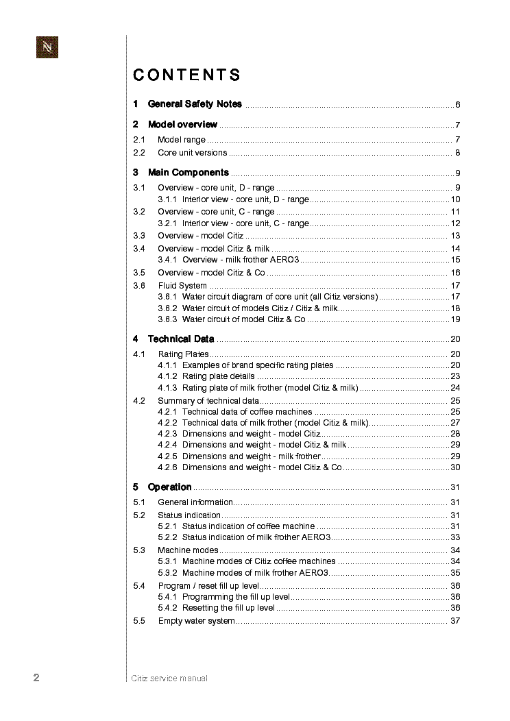 CITIZ EF-483 484 485 486 487 488 SM service manual (2nd page)