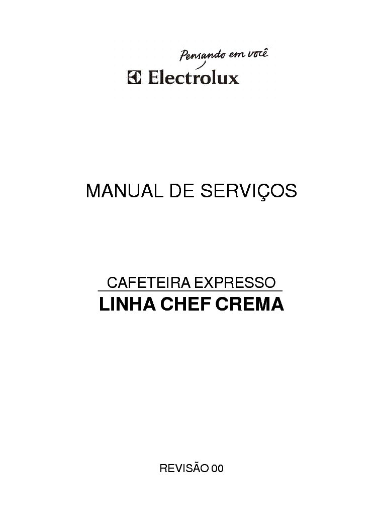 ELECTROLUX CHEF CREMA SM service manual (1st page)