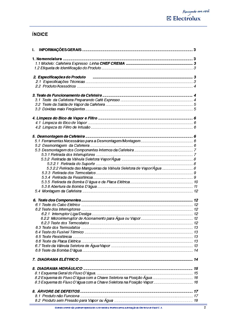 ELECTROLUX CHEF CREMA SM service manual (2nd page)