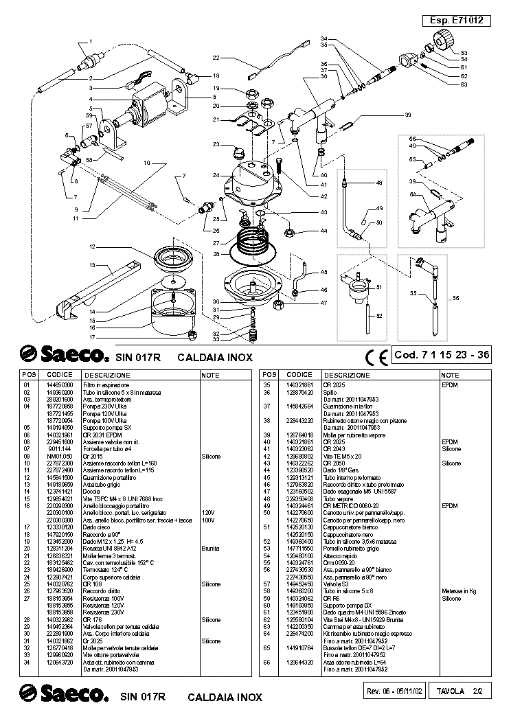 Saeco sin 017 service manual