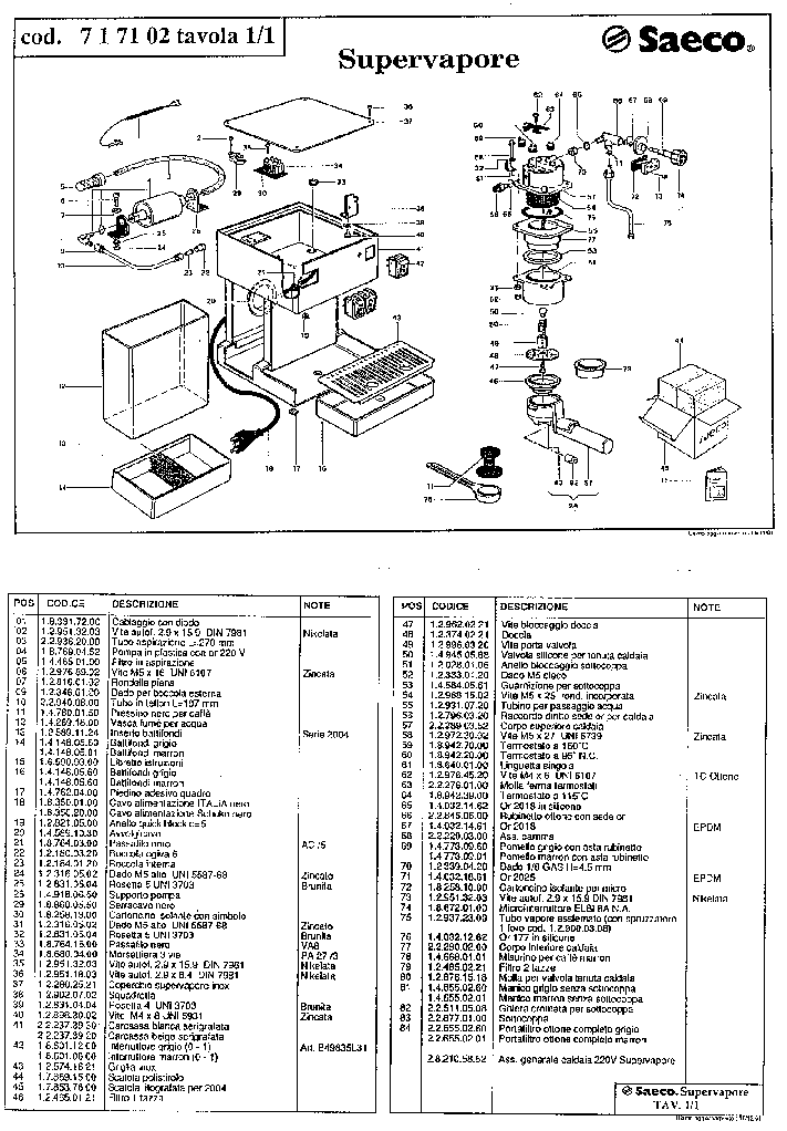 Saeco HD874703 XSMALL, Service Manual, Repair Schematics