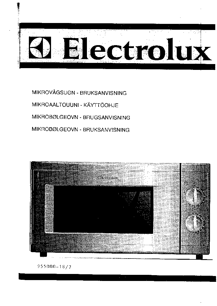 ELECTROLUX NF4031 service manual (1st page)