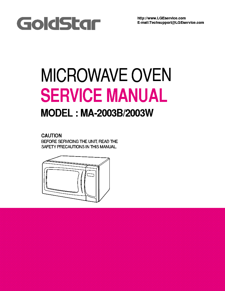 LG MA2003 service manual