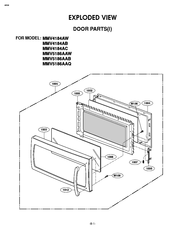 LG MMV4184 MMV5186 service manual