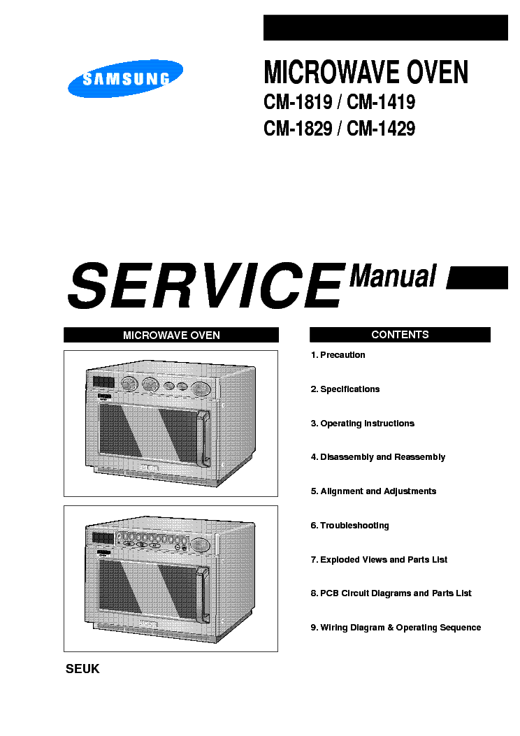 SAMSUNG CM1419 service manual