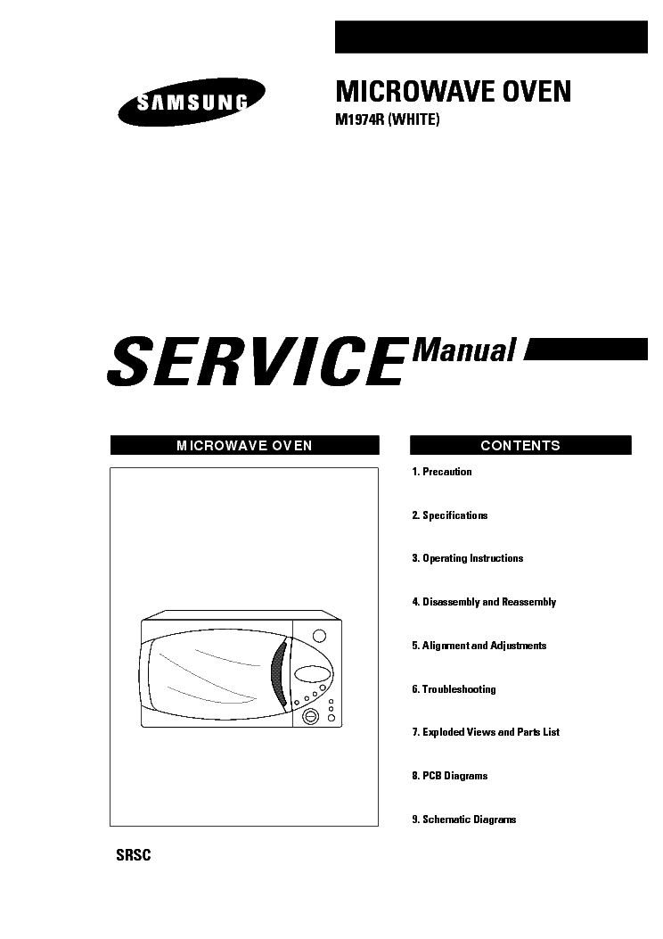 SAMSUNG M1974R service manual (1st page)