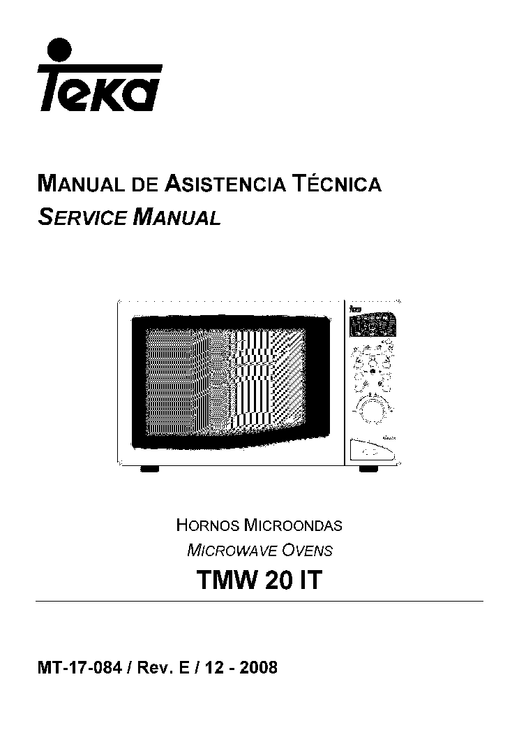 embargo conciencia Terrible TEKA TMW-20 IT VR04 Service Manual download, schematics, eeprom, repair  info for electronics experts