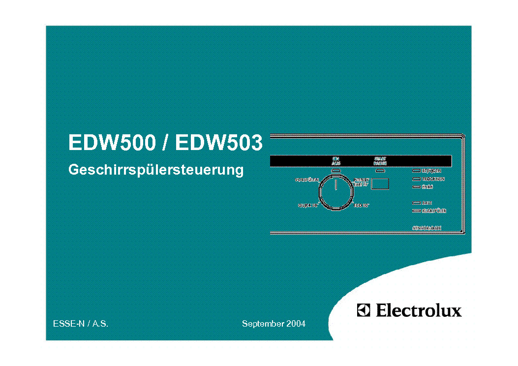 ELECTROLUX EDW500 503 service manual (1st page)