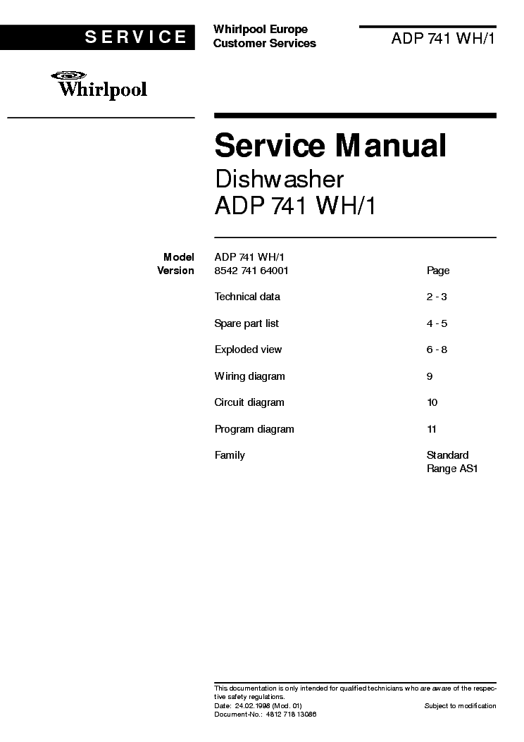 Whirlpool Awt2284 Service Manual Download, Schematics, Eeprom, Repair Info  For Electronics Experts