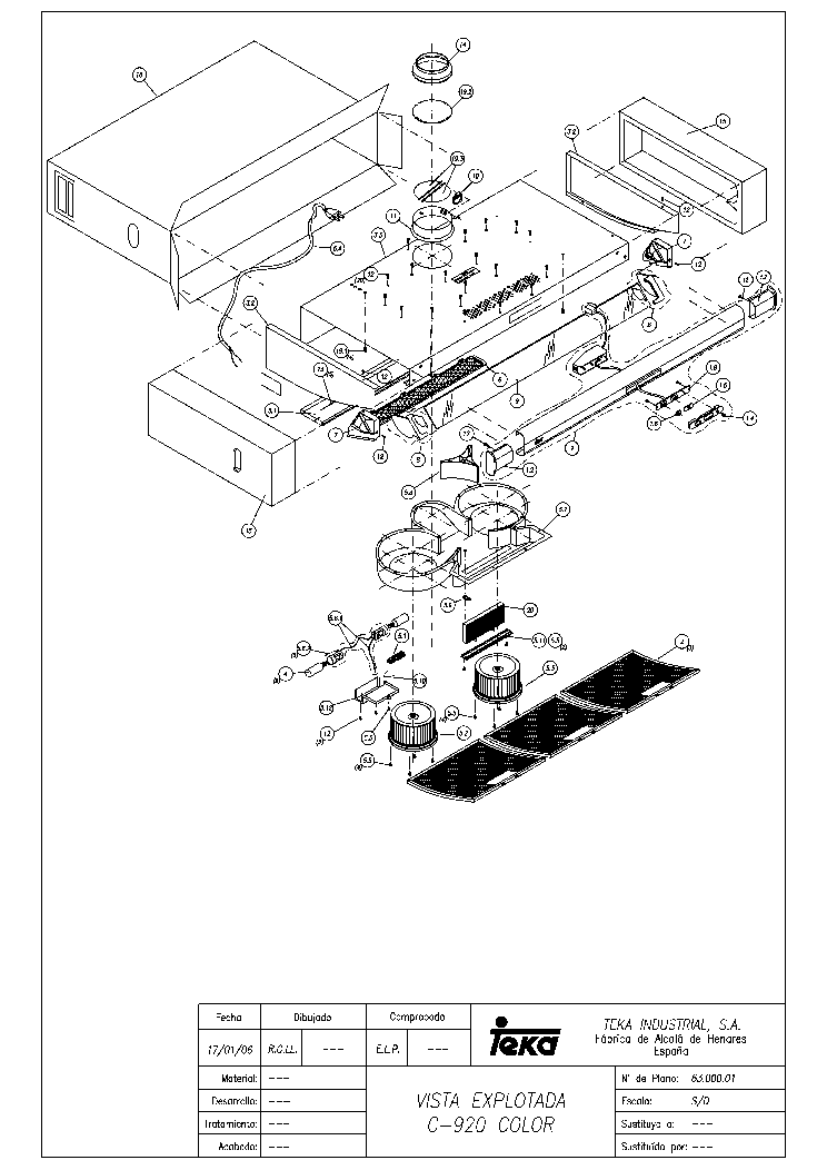 Teka C 920 Negra Vr01 Service Manual Download, Schematics, Eeprom 