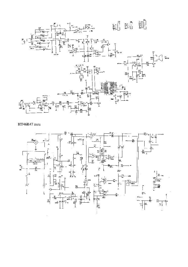 Микросхема ht46r47 схема включения