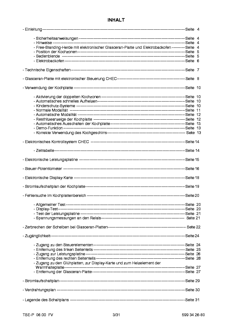 ELECTROLUX KOCHEN TECHNIK TRAINING service manual (2nd page)