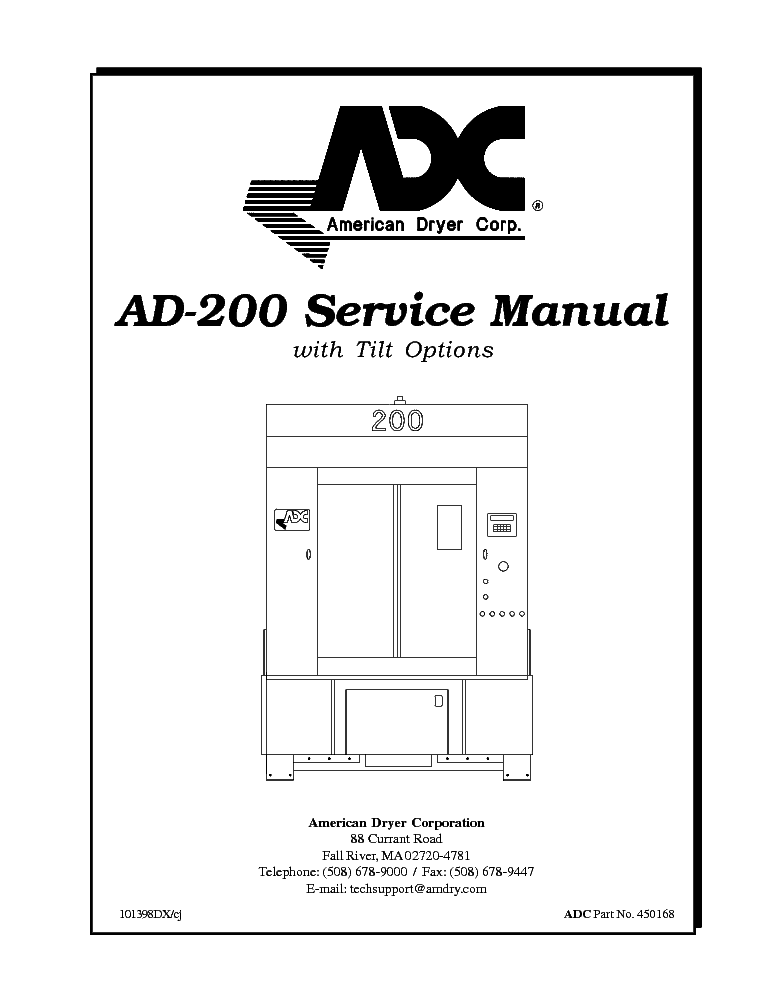 ADC AD-200WITHTILTOPTIONS service manual