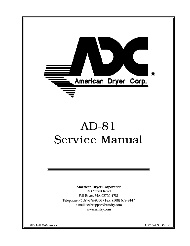 ADC AD-81 service manual
