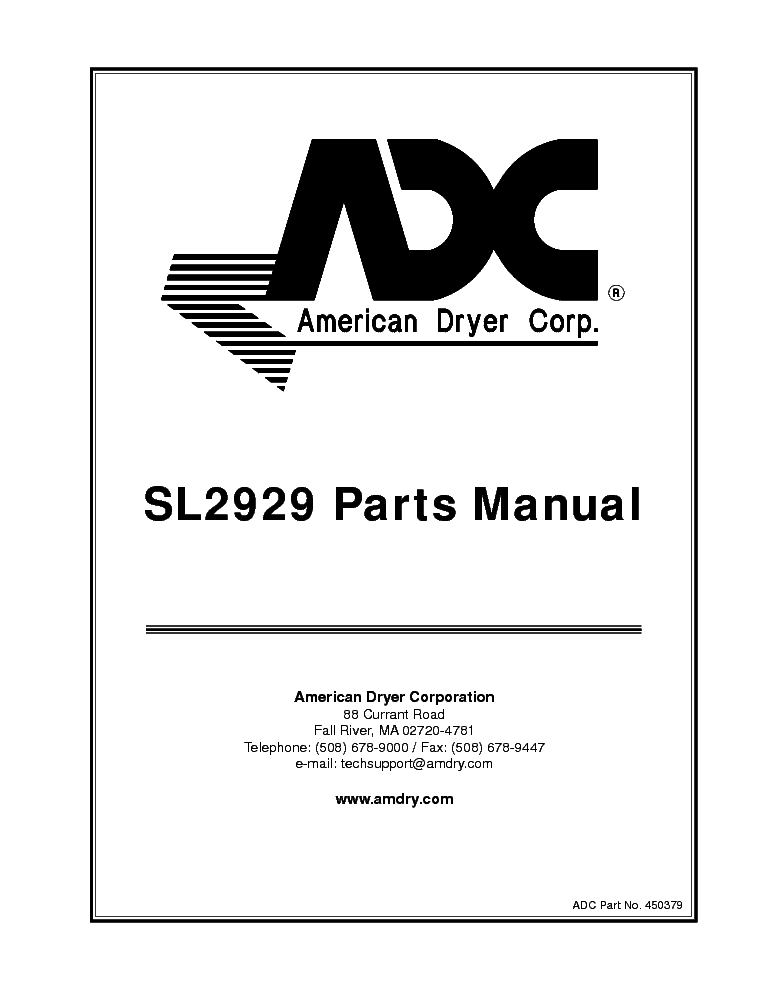 ADC SL2929 Service Manual download, schematics, eeprom, repair info for