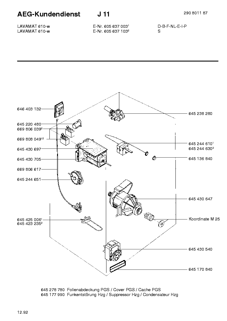 AEG J09 service manual