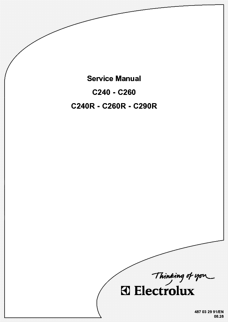 ELECTROLUX C290R SM service manual (1st page)