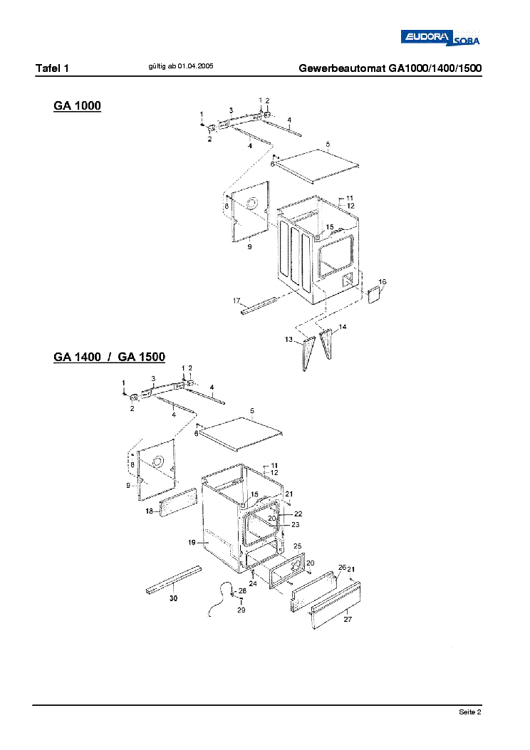 Ga 1000 sales manual