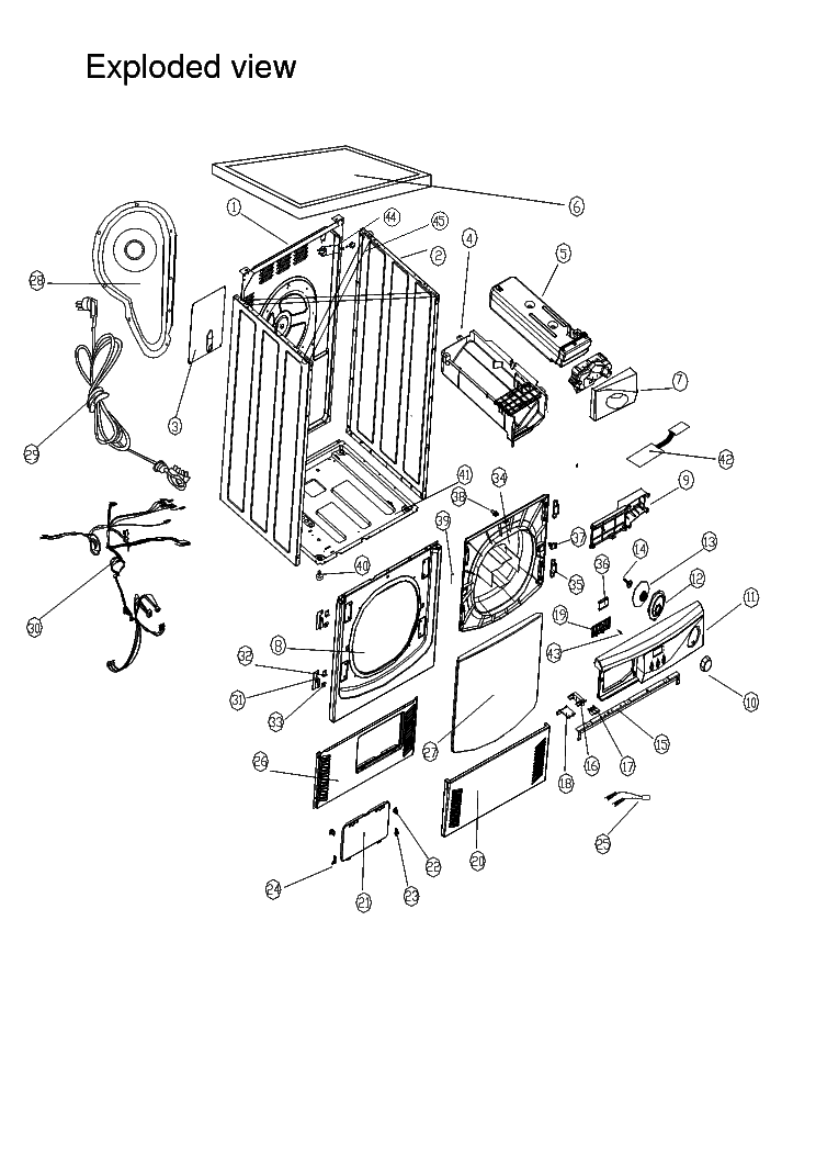 HAIER TK11000 EXPLODED VIEW service manual