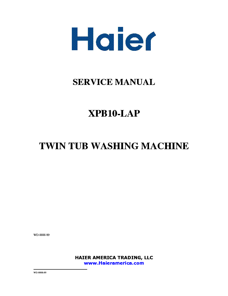 Haier Xpb Lap Service Manual Download Schematics Eeprom Repair Info For Electronics Experts