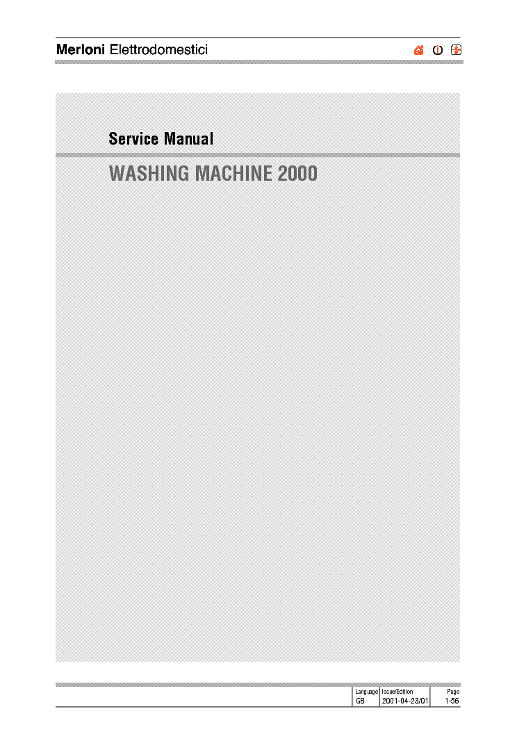 INDESIT ARISTON 2000 service manual (1st page)