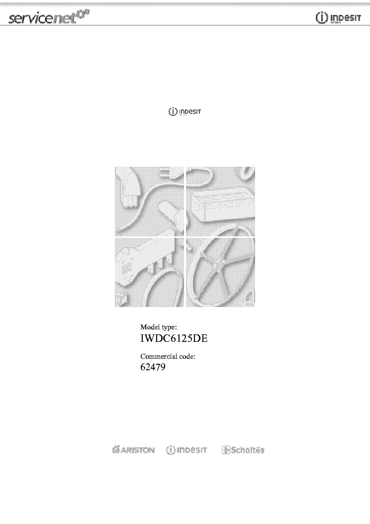 INDESIT IWDC6125DE service manual (1st page)