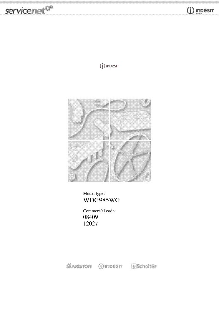 INDESIT WDG985WG service manual