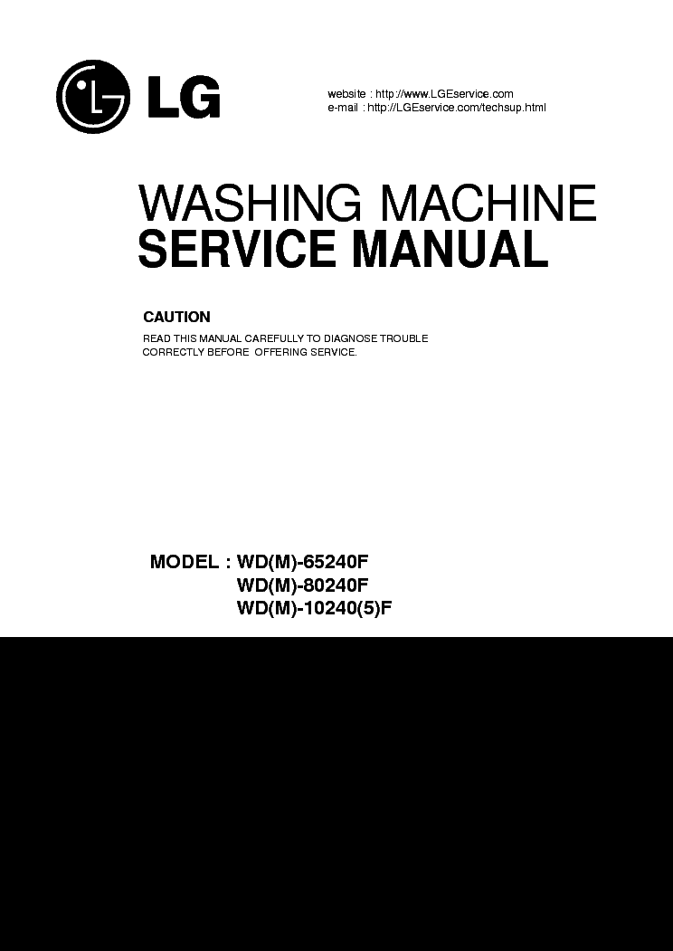 LG WD-M-65240F-80240F-10240-5-F service manual