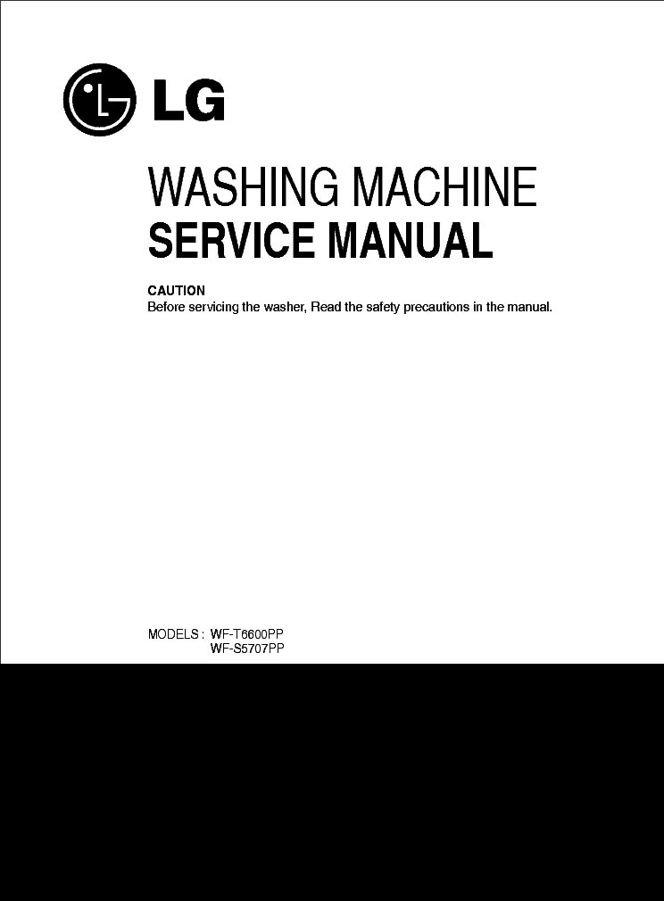 LG WF-T6600PP S5707PP service manual