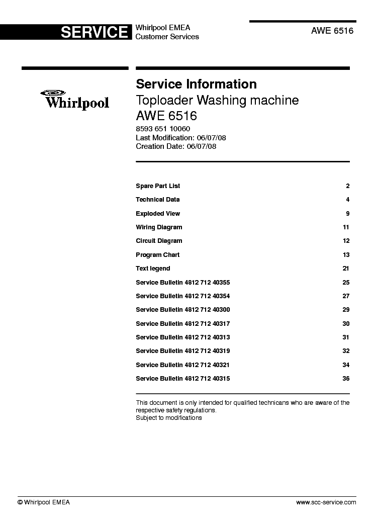 Стиральная машина WHIRLPOOL awe 6516/1**