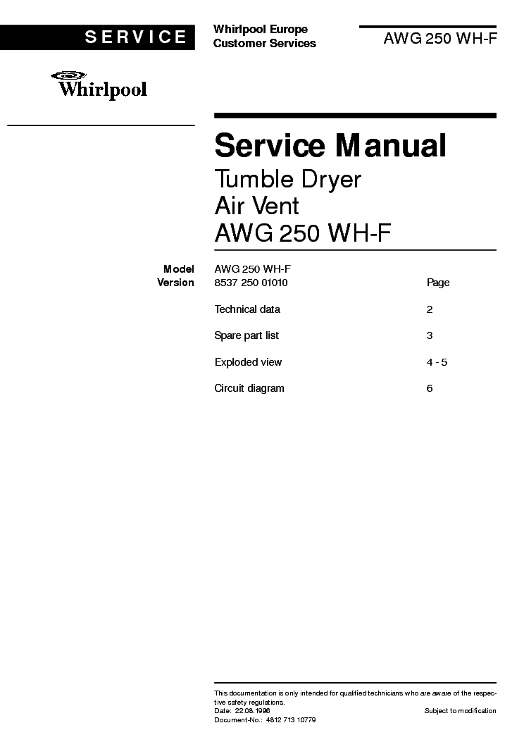 Awg 236 whirlpool схема