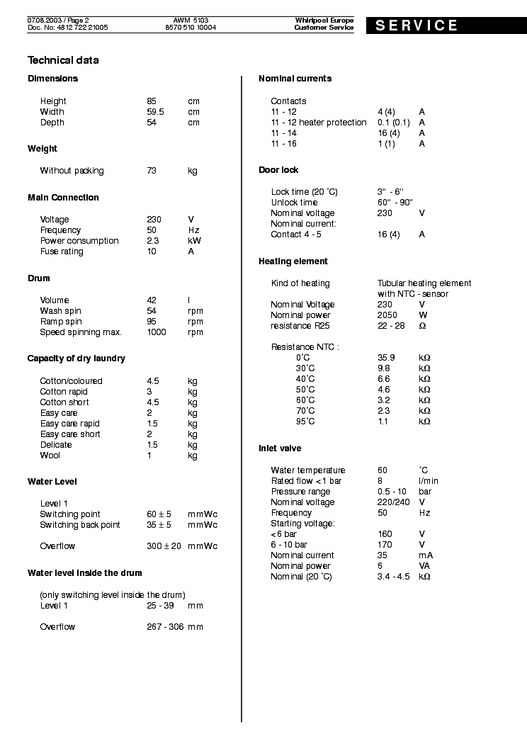 WHIRLPOOL AWM5103 Service Manual download, schematics, eeprom, repair Sns-Brigh10