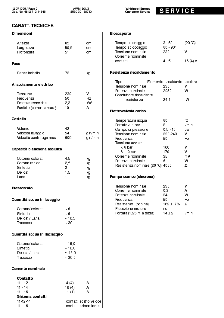 whirlpool awz 8678 service manual