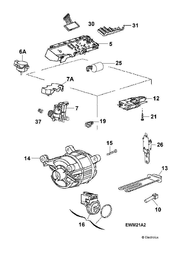 ZANUSSI ZWQ 6130 EXPLODED WIEV Service Manual download, schematics ...