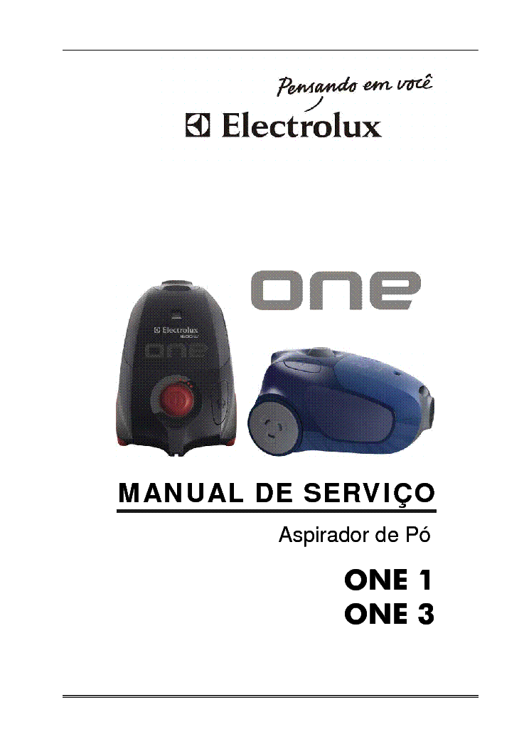 ELECTROLUX ONE1 ONE3 SM service manual (1st page)