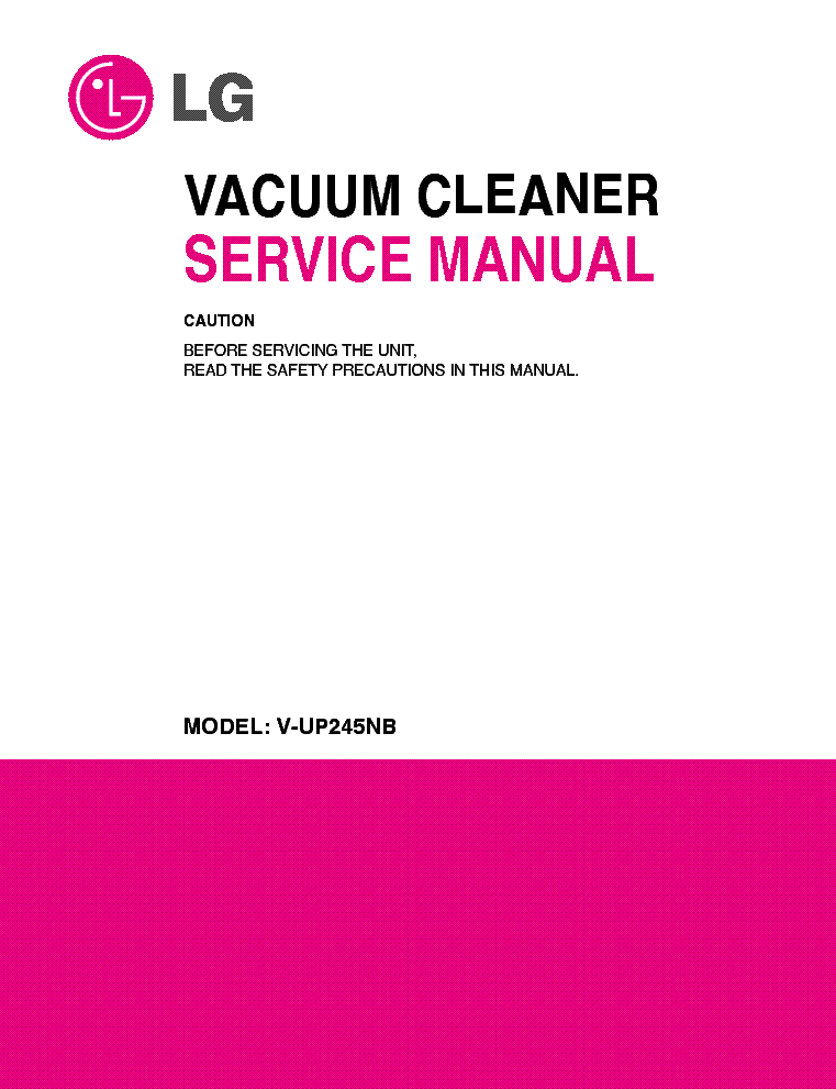LG V-UP245NB SM service manual