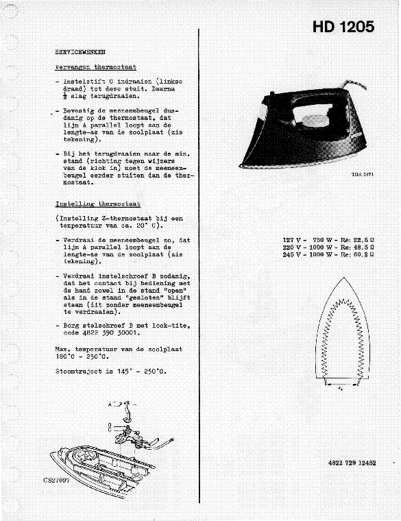 PHILIPS HD1205 SM service manual