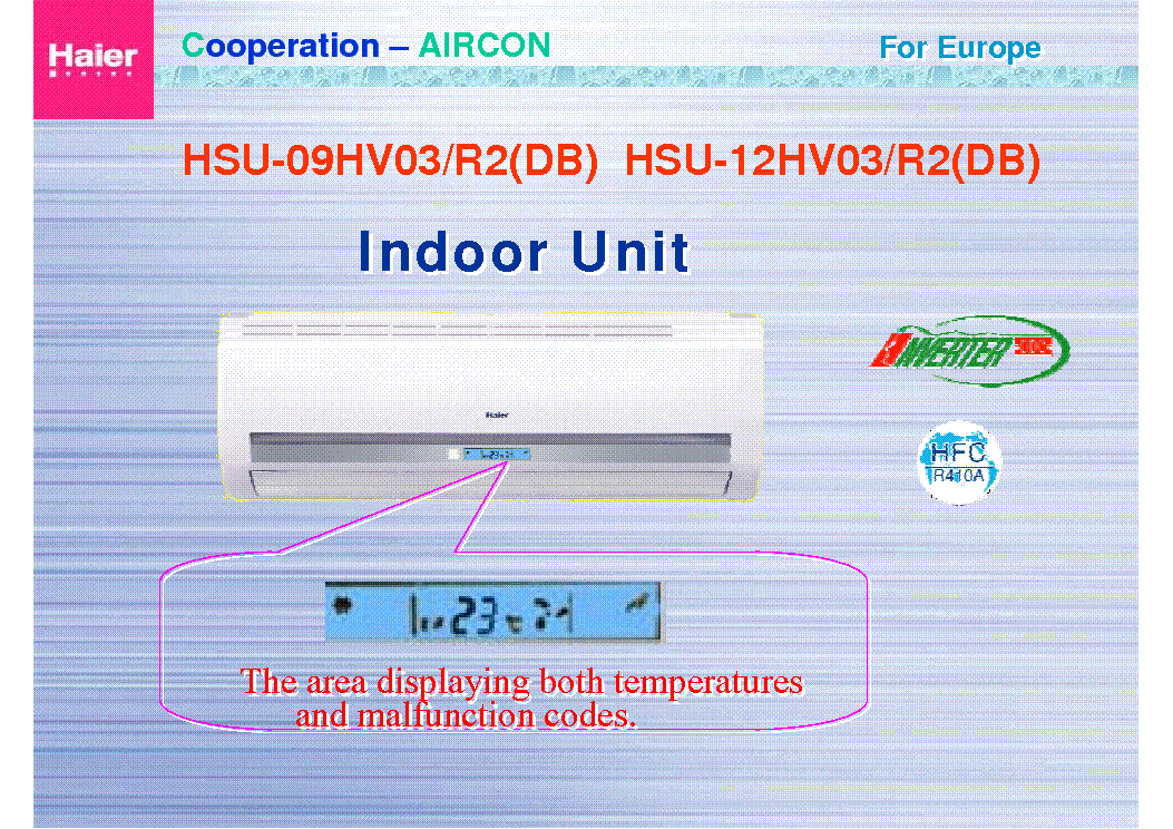 Haier Air Conditioner 2006 New Dc Invert Products Abnormality